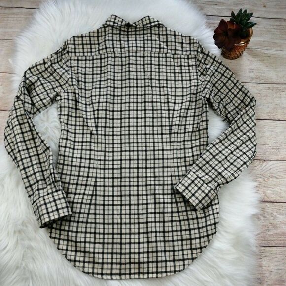 Vintage Ralph Lauren Sport Ski Plaid Ski Button-Up Shirt Size 10 - Picture 3 of 6